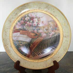 Symphonies of the Heart Decorative Plate 'Serene Sonata' Lena Liu